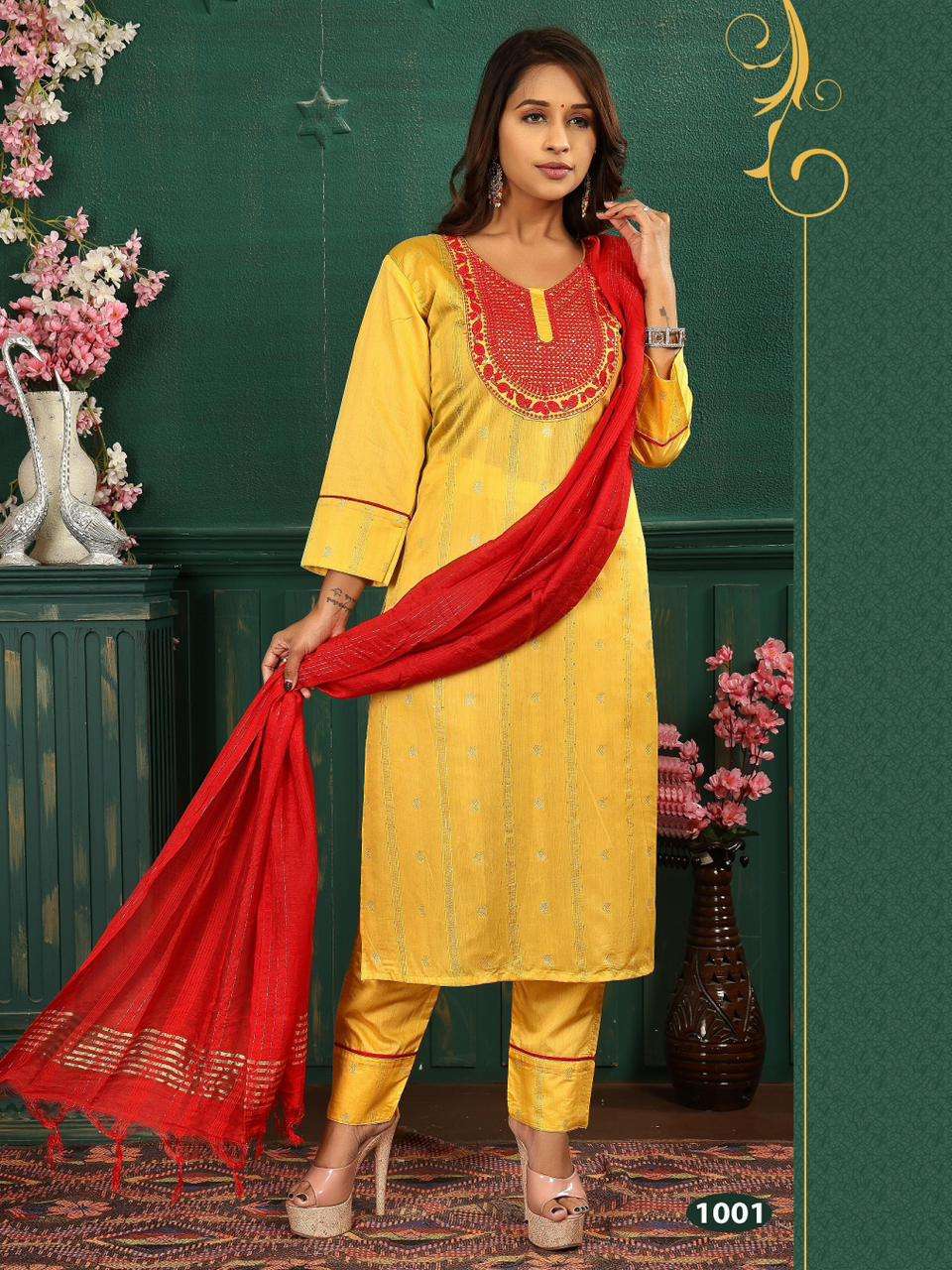 Jlf Beagle Embroidery Work Kurti Wholesale catalog