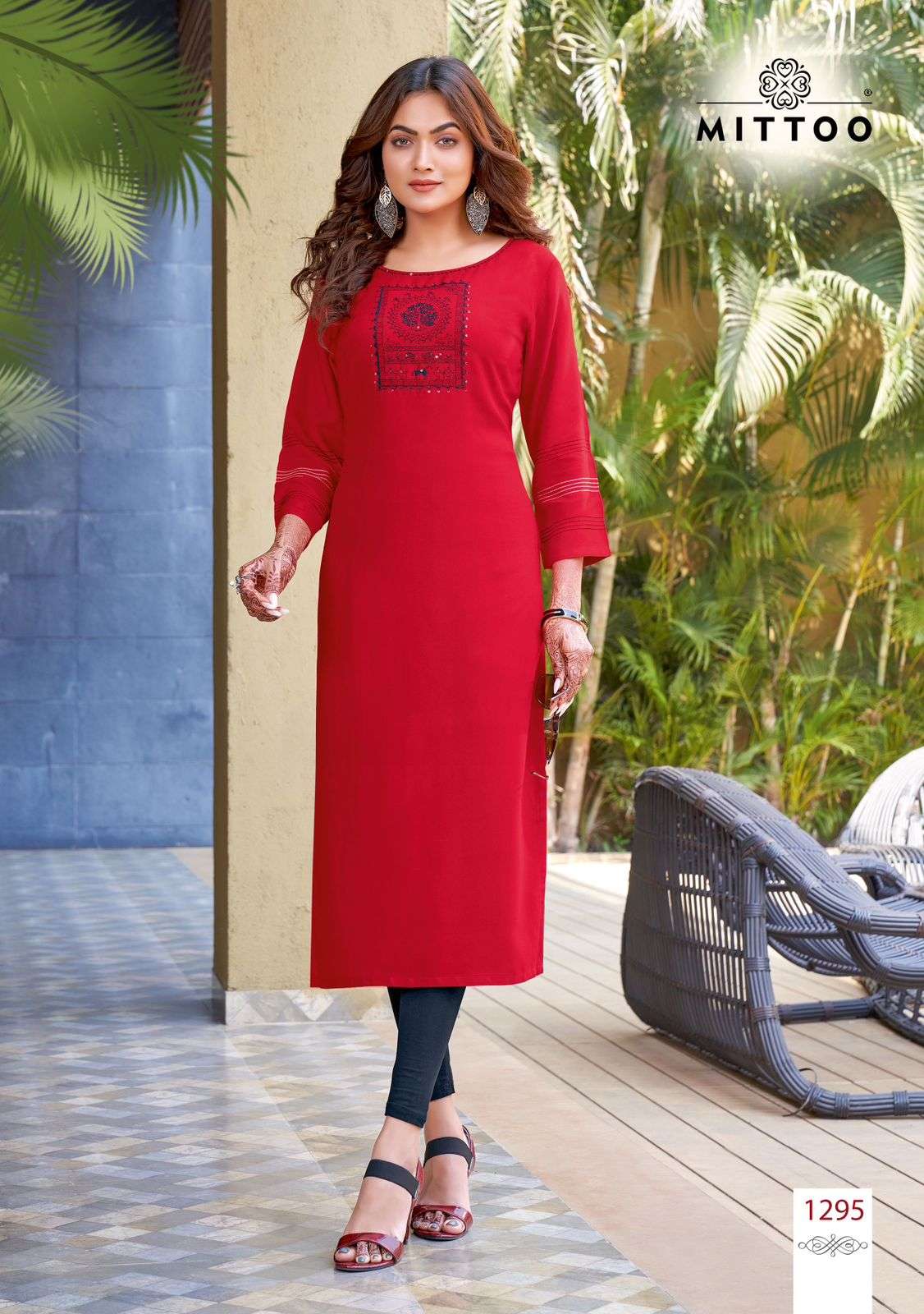 MITTOO PALAK Vol 34 Rayon Kurti Wholesale catalog