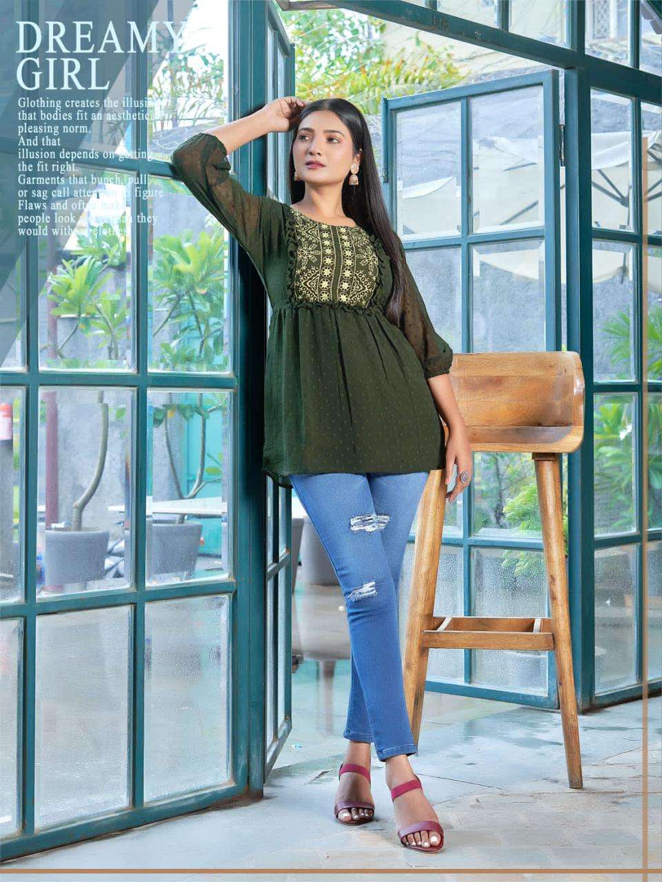 TIPS & TOPS INSTA GIRL Vol 03 Western Wear Kurti Wholesale catalog