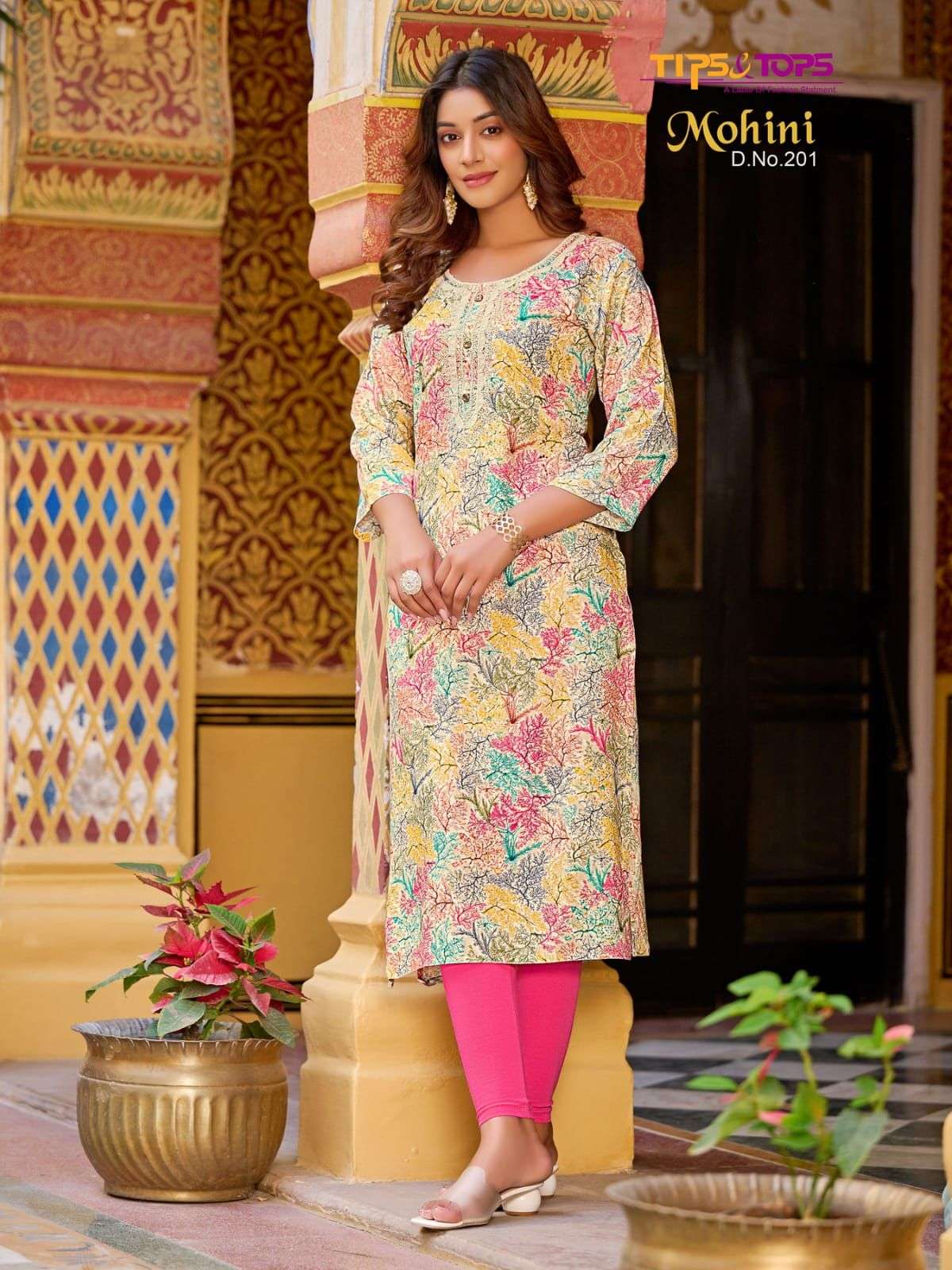 TIPS & TOPS MOHINI vol 02 Fancy Reyon 16kg Kurtis Wholesale catalog