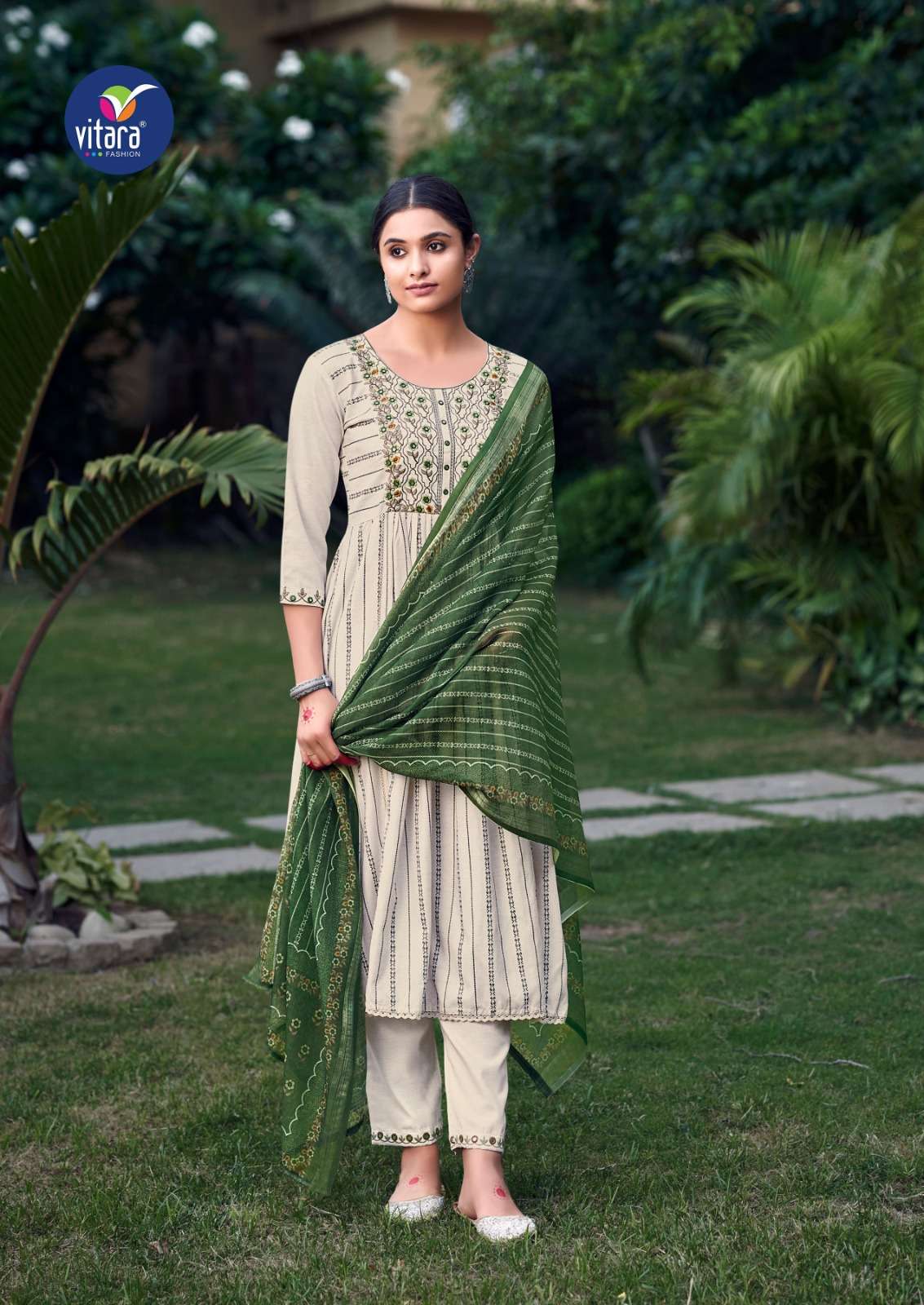 PEHNAVA 20023 READYMADE LONG ROUND KURTI WHOLESALE