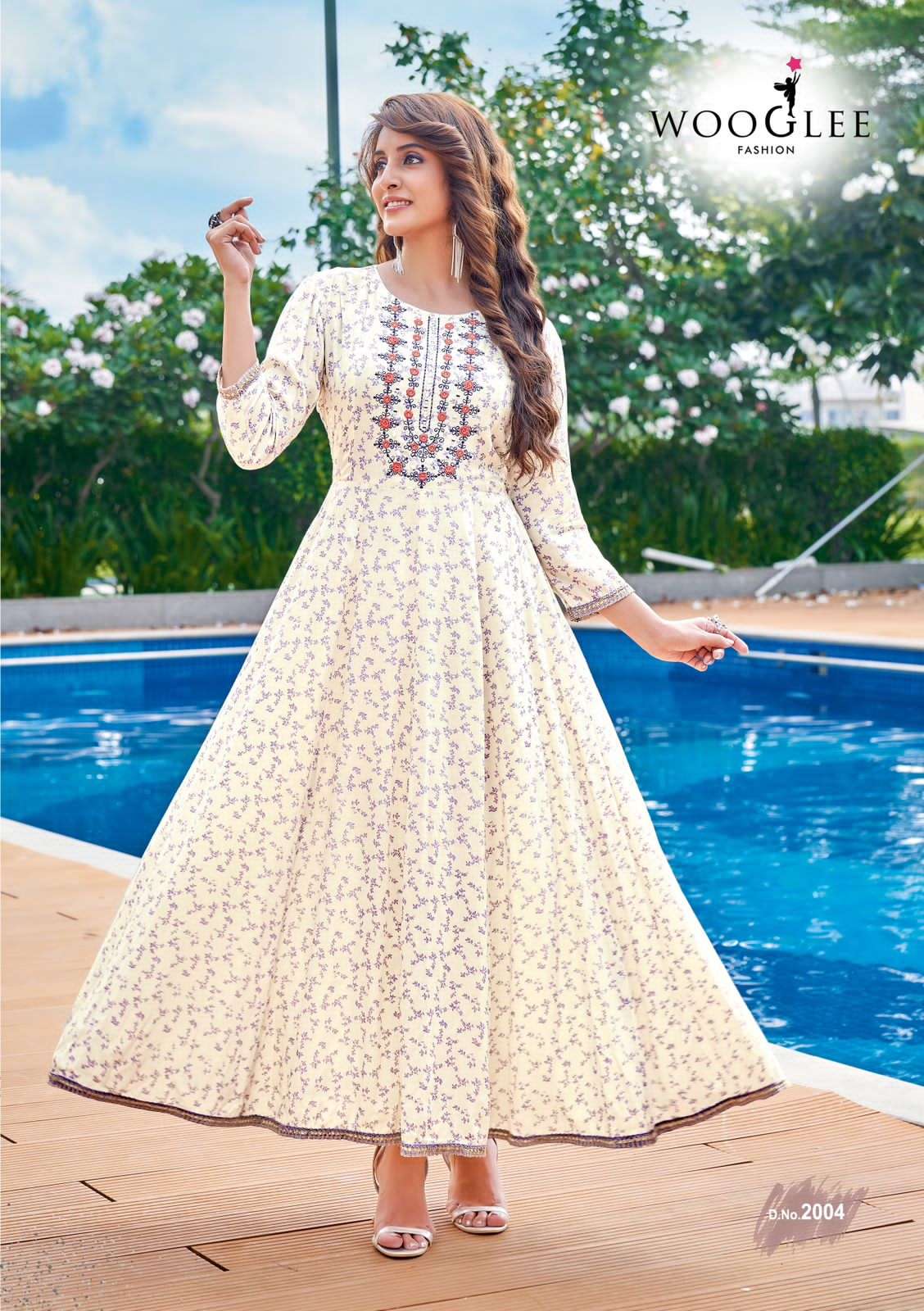 WOOGLEE AVSAR Rincle Rayon Print Kurti Wholesale catalog