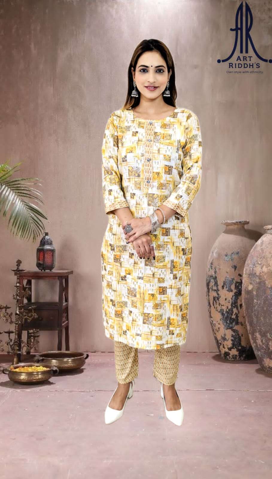 Art Ridh Vol-1 rayon capsule Kurti Wholesale catalog