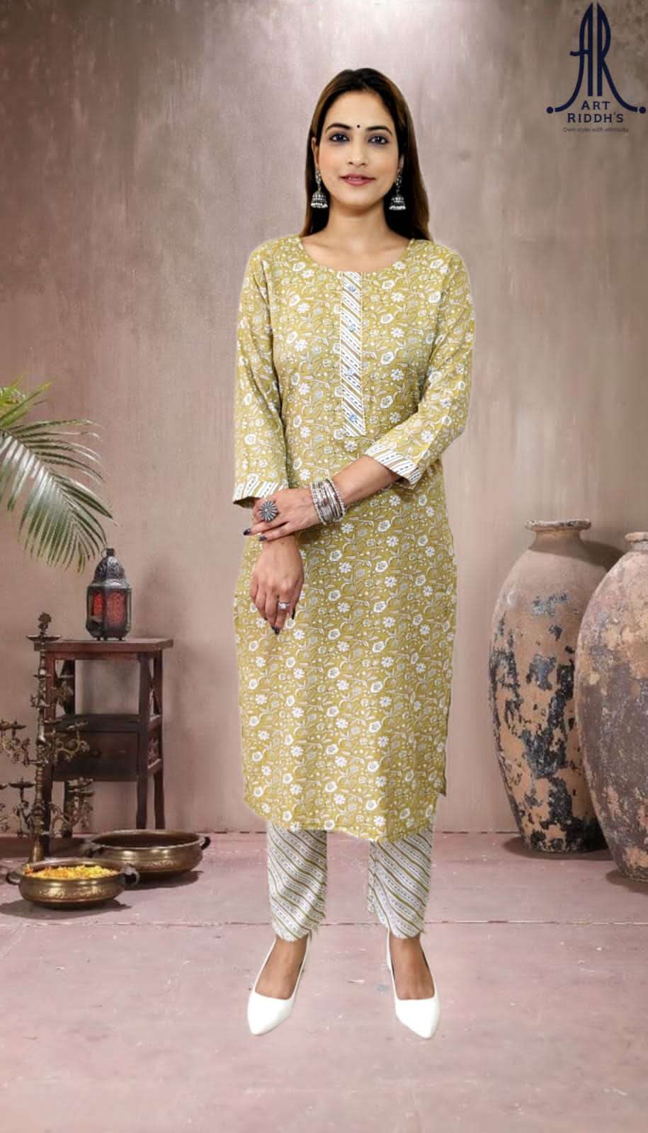 Art Ridh Vol-3 rayon capsule Kurti Wholesale catalog
