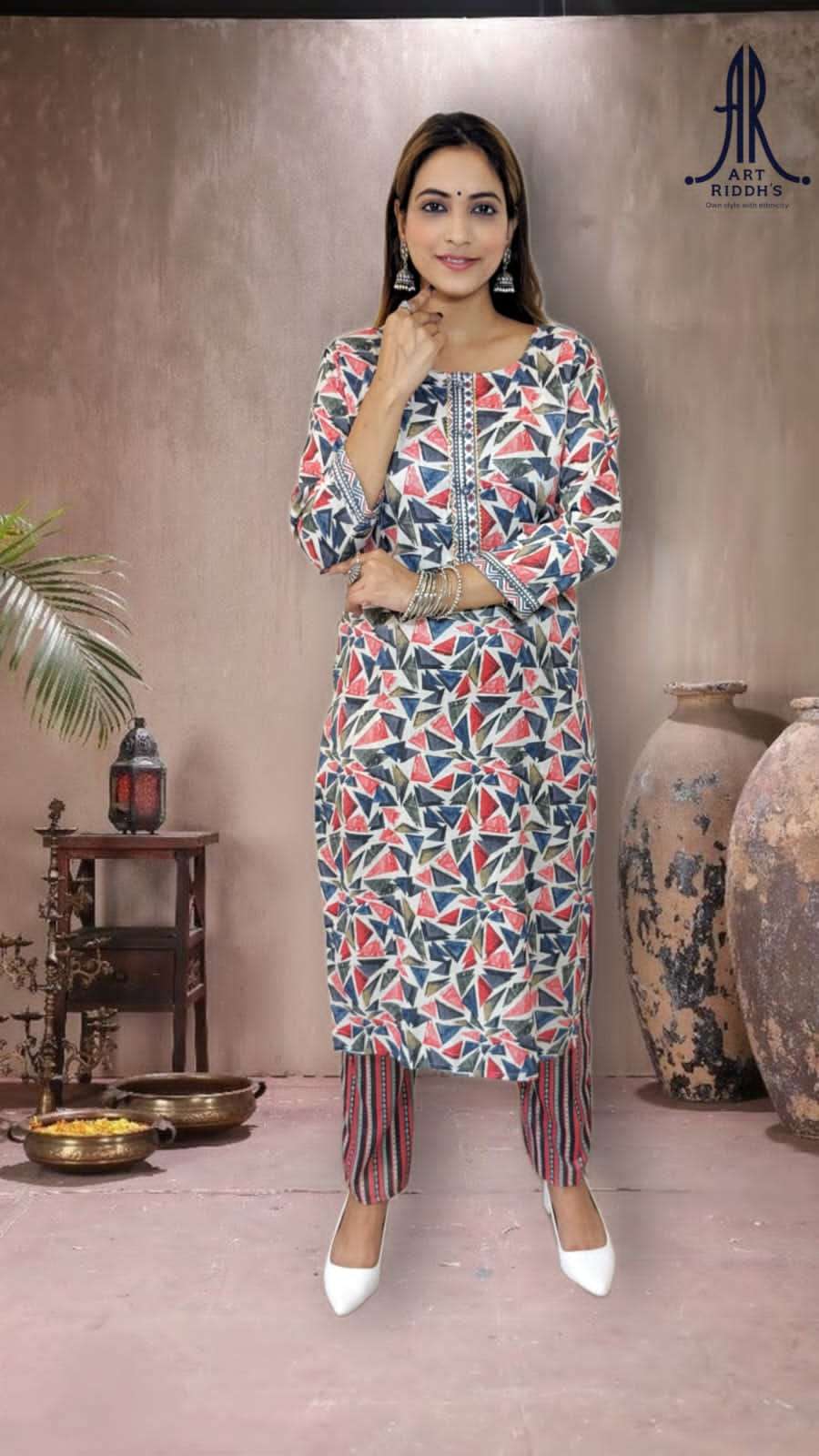 Art Ridh Vol-4 rayon capsule Kurti Wholesale catalog