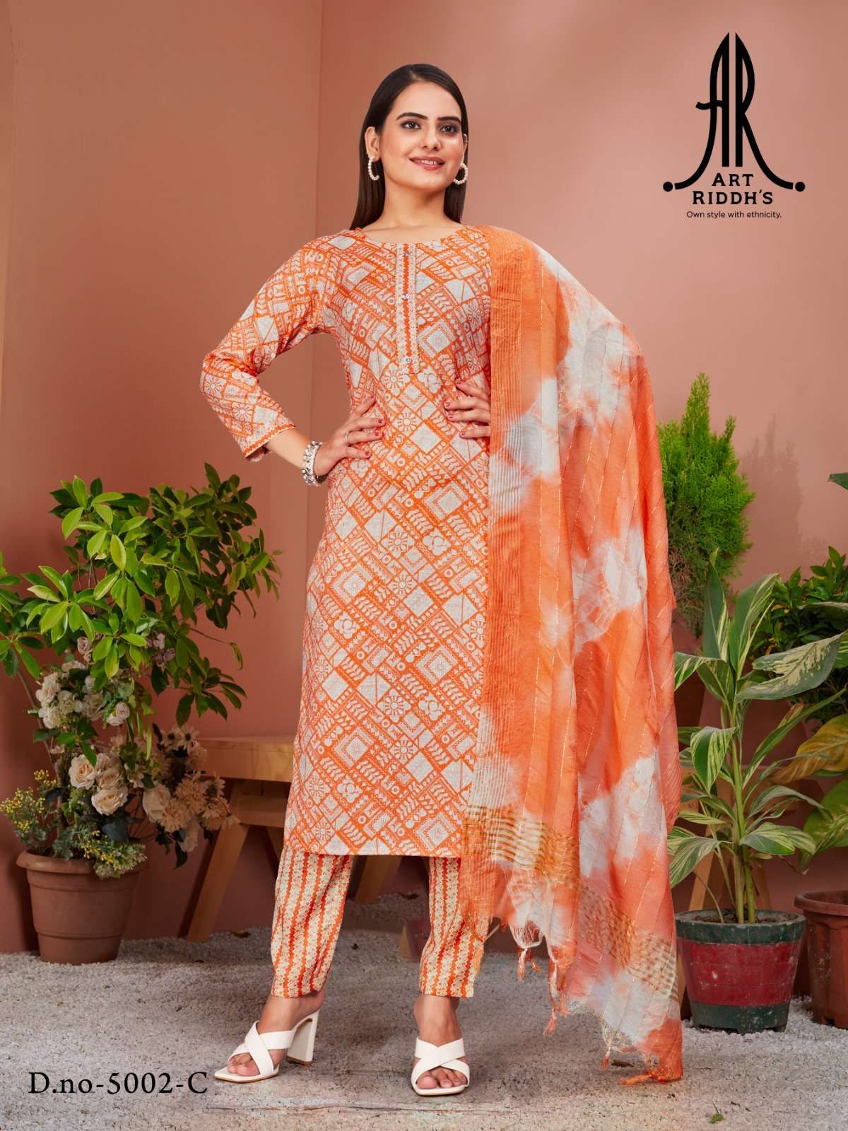 Artriddh vol-3 capsule reyon print Kurti pent duppta Wholesale catalog