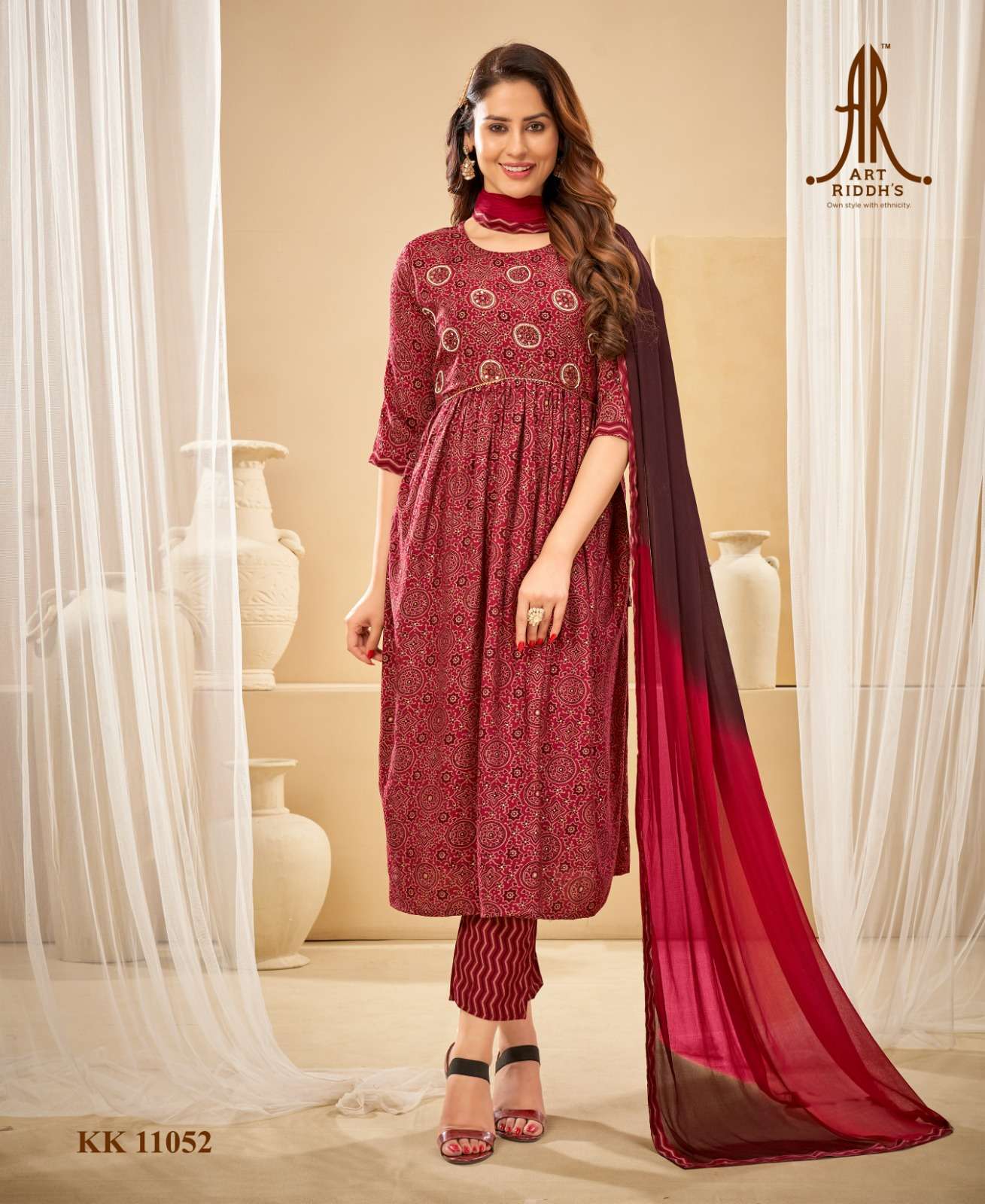 Artriddh vol-5 modal chanderi Kurti Wholesale catalog