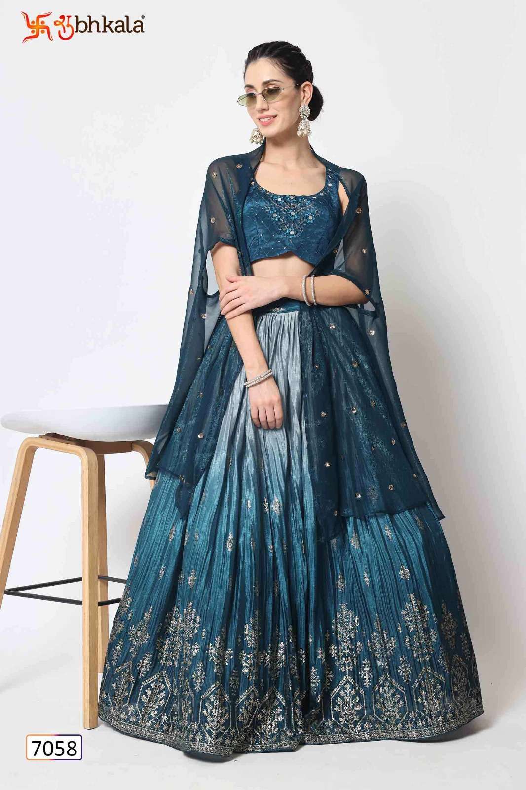 Bridal Thread 7058 Embroidered Lehenga Choli Wholesale catalog