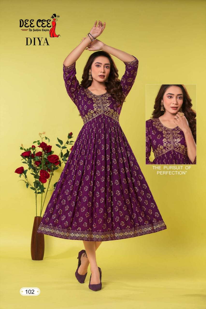 DeeCee DIYA ALIA CUT  Kurti Wholesale catalog