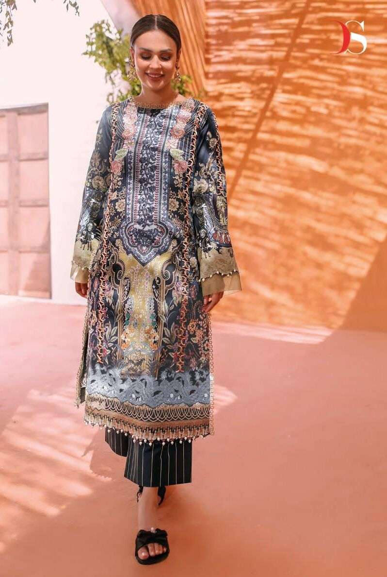 Deepsy Jade Solitarite Vol 23 Chiffon Dupatta Pakistani Salwar Suits Wholesale catalog