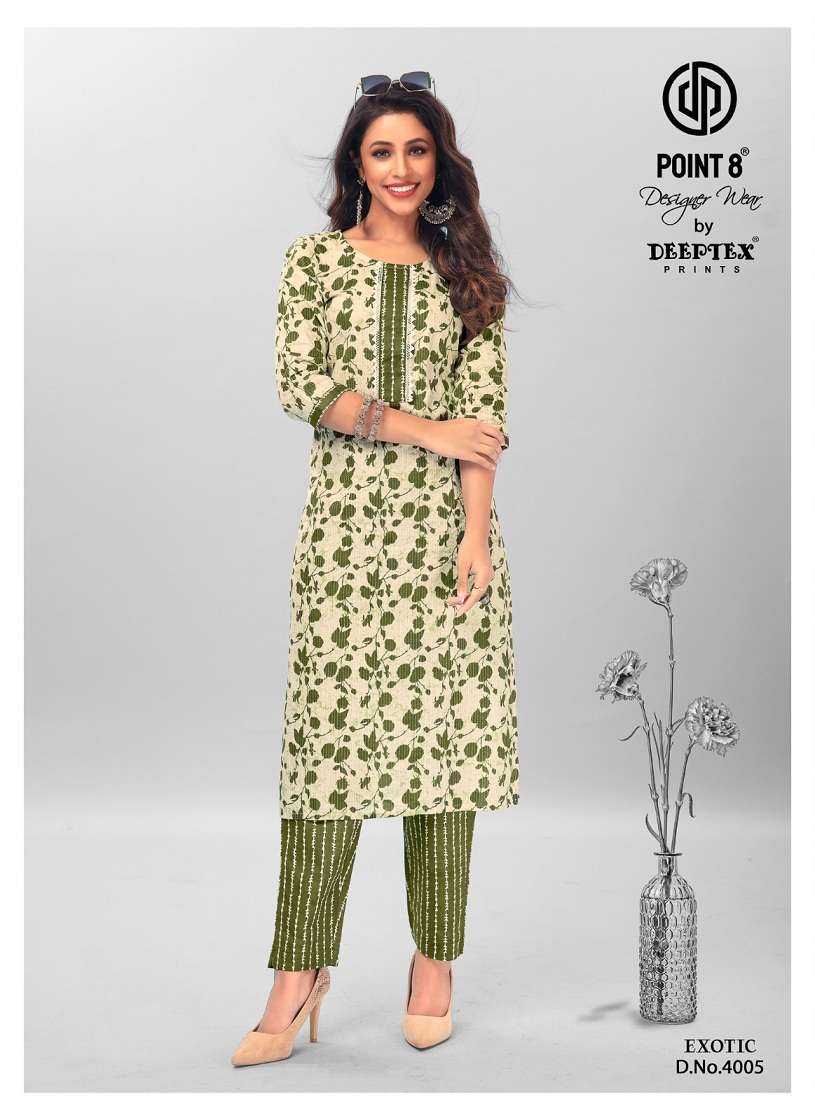 Deeptex Exotic Vol-4 – Kurti With Pant - Wholesale Catalog