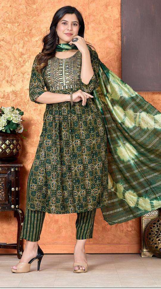 Georgette Short Kurti Sharara Dupatta Set