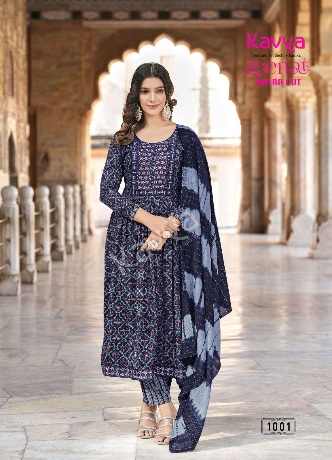 Rayon Embroidered Naira Cut Kurti with Pant & Dupatta - Fully Stitched –  Sukriti Store