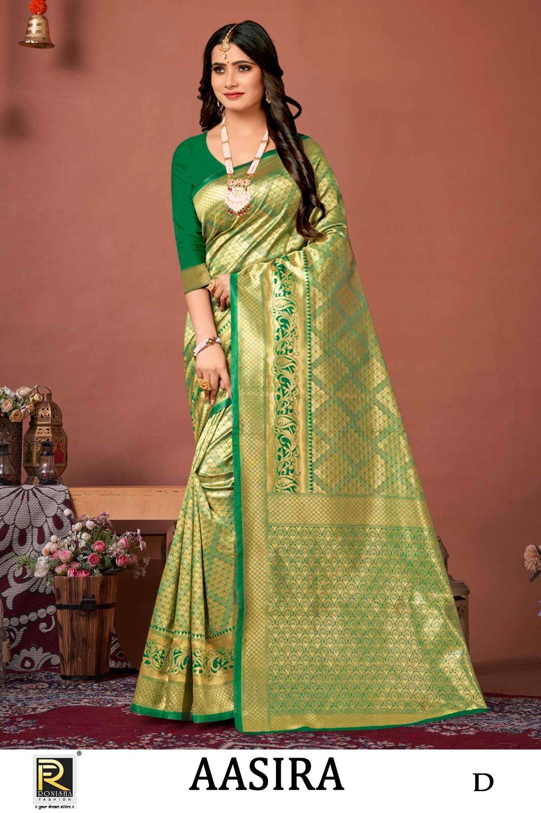 Ronisha Aasira Designer Banarasi Silk Saree Collection Wholesale catalog 
