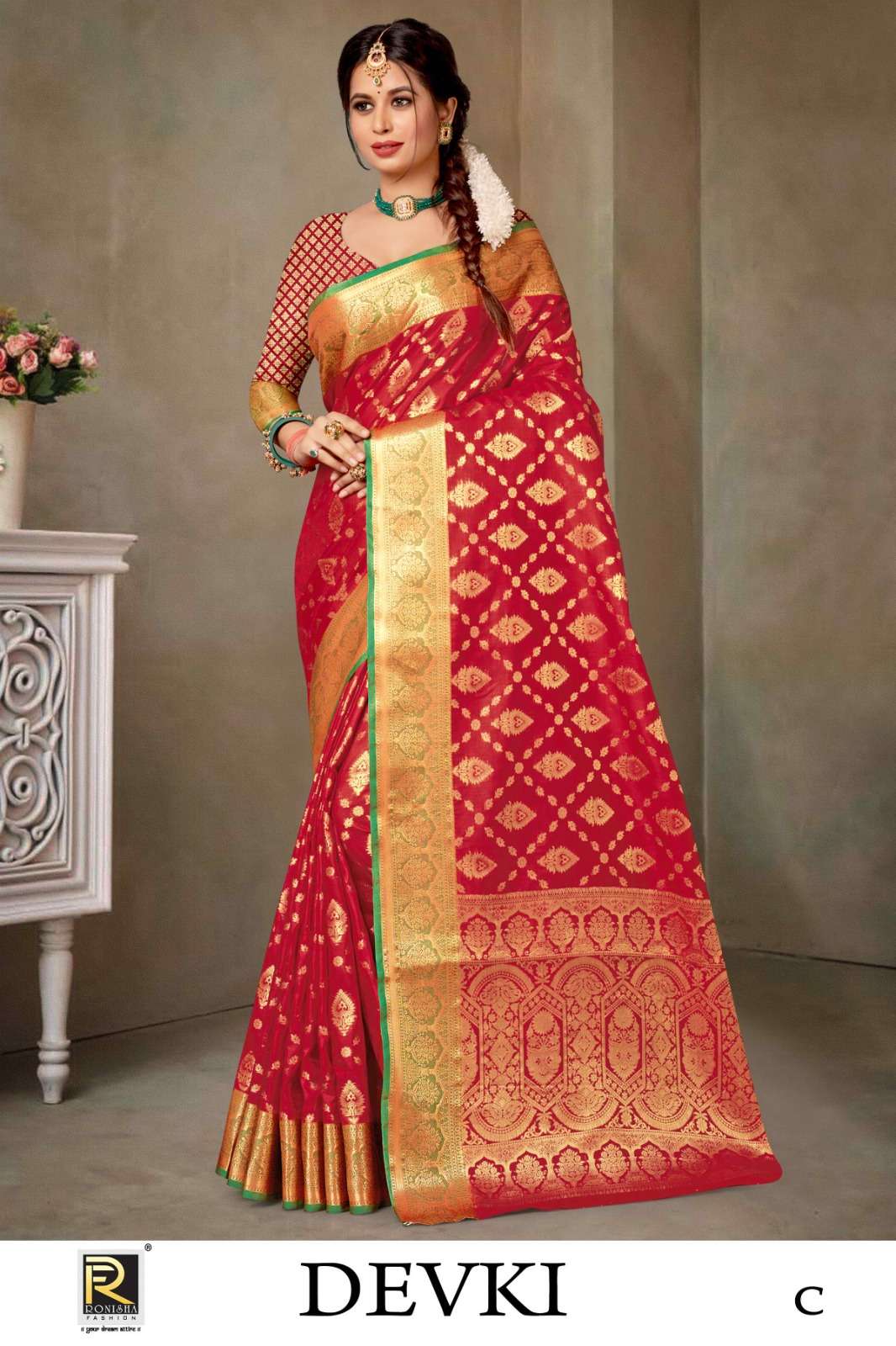 Ronisha Devki Banarasi Silk Premium Silk Saree Wholesale catalog
