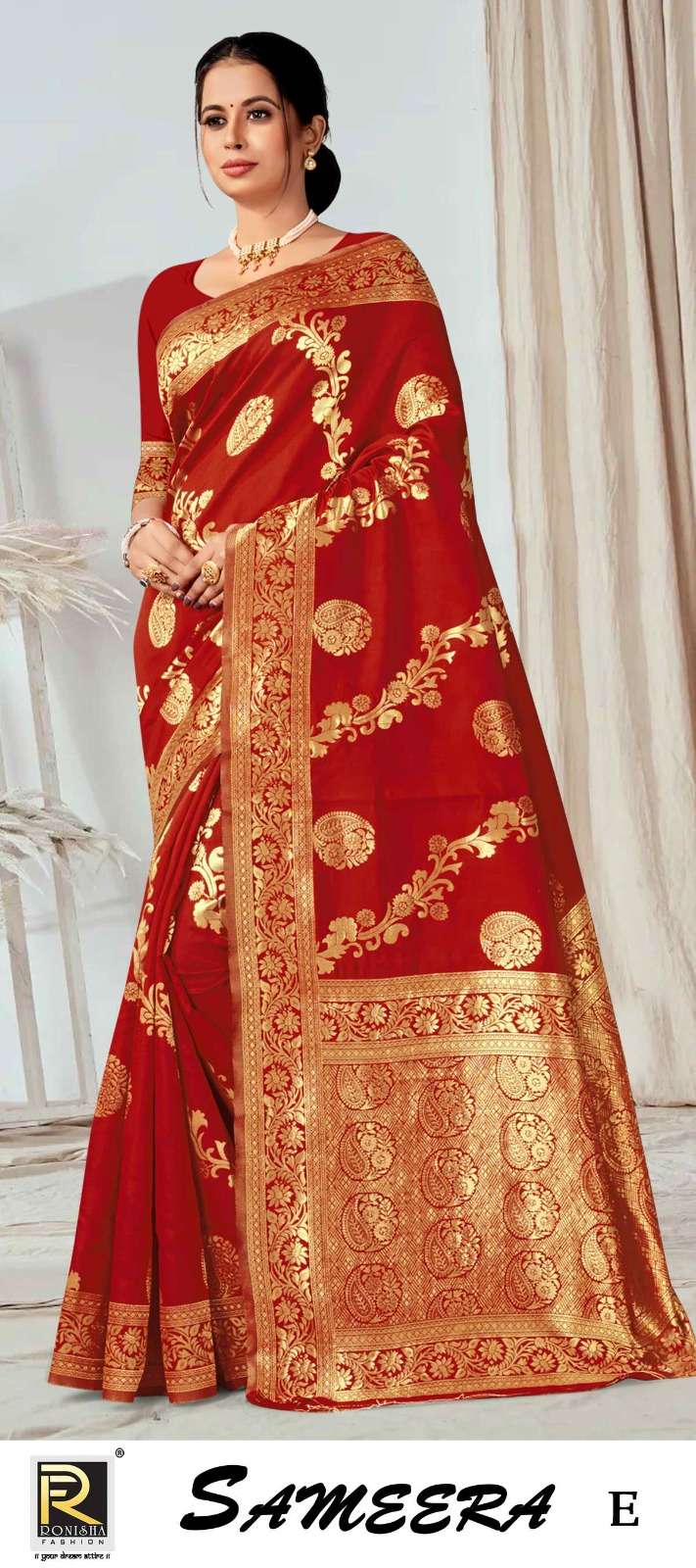SAMEERA  BY RONISHA SAREE SILK FABRICS SUPER HIT COLLECTION 