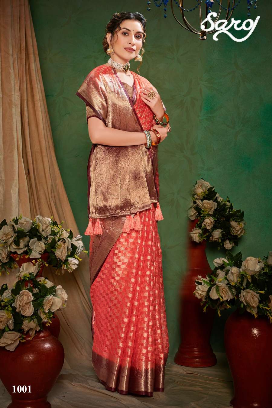 Saroj Prasadam Vol 4 Heavy Richa Pallu Saree Wholesale catalog