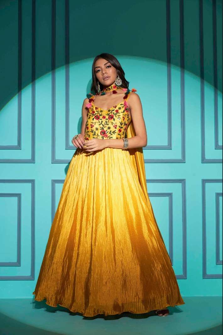 SHUBHKALA FLORY VOL. 42 Exclusive Embroidered Long Gown Style Wholesale catalog