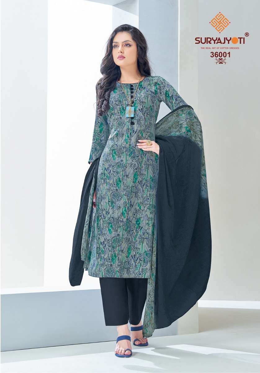  Suryajyoti Naishaa Vol-36 - Dress Material - Wholesale Catalog