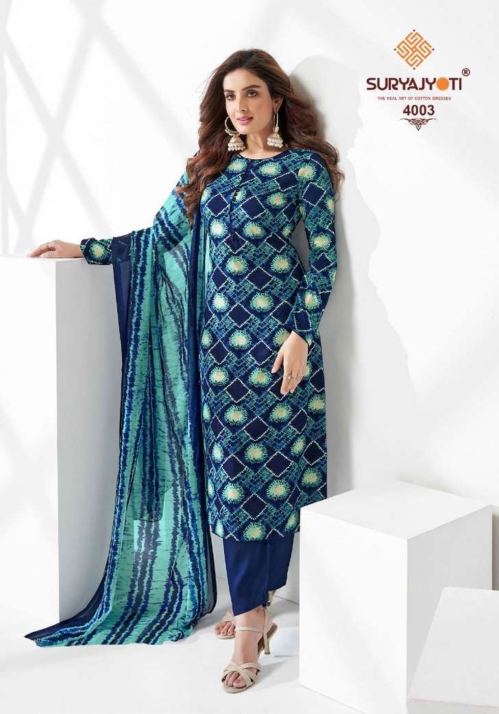 Suryajyoti Paroo Vol-4 – Rayon Dress Material - Wholesale Catalog