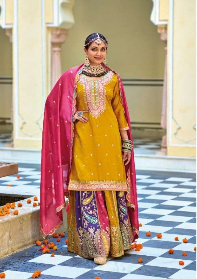 Eba Safrron Vol 3 Premium Silk Designer Ready Made Wholesale catalog