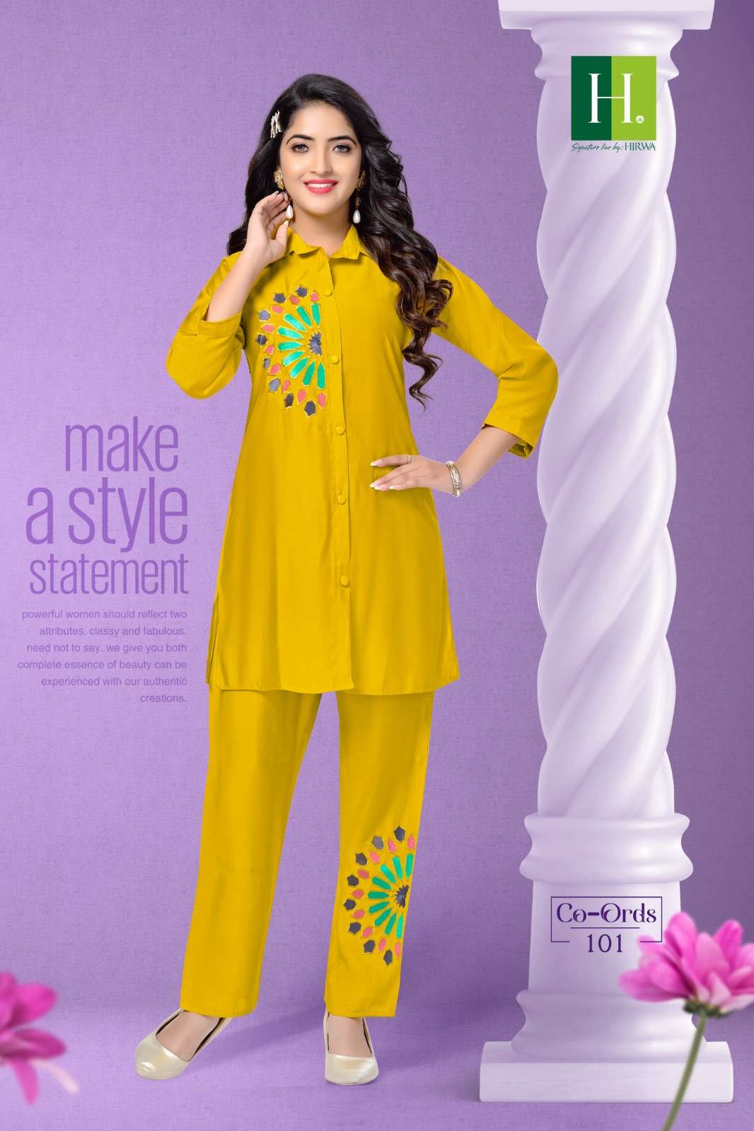 HIRWA  Co-Ord Set Kurti Wholesale catalog