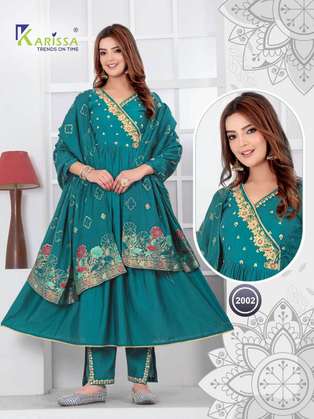 KARISSA Vol-3 TOP PANT WITH DUPATTA Wholesale catalog