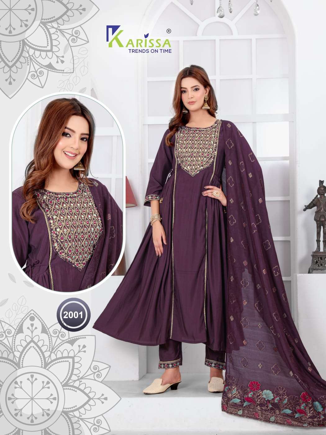KARISSA Vol-4 TOP PANT WITH DUPATTA Wholesale catalog