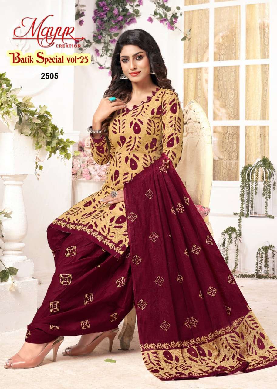 Mayur Batik Special Vol-25 – Dress Material - Wholesale Catalog