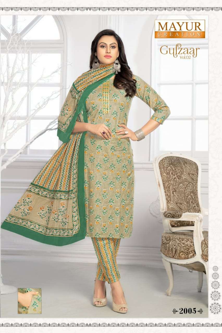 Mayur Gulzaar Vol-2 -Dress Material -Wholesale Catalog