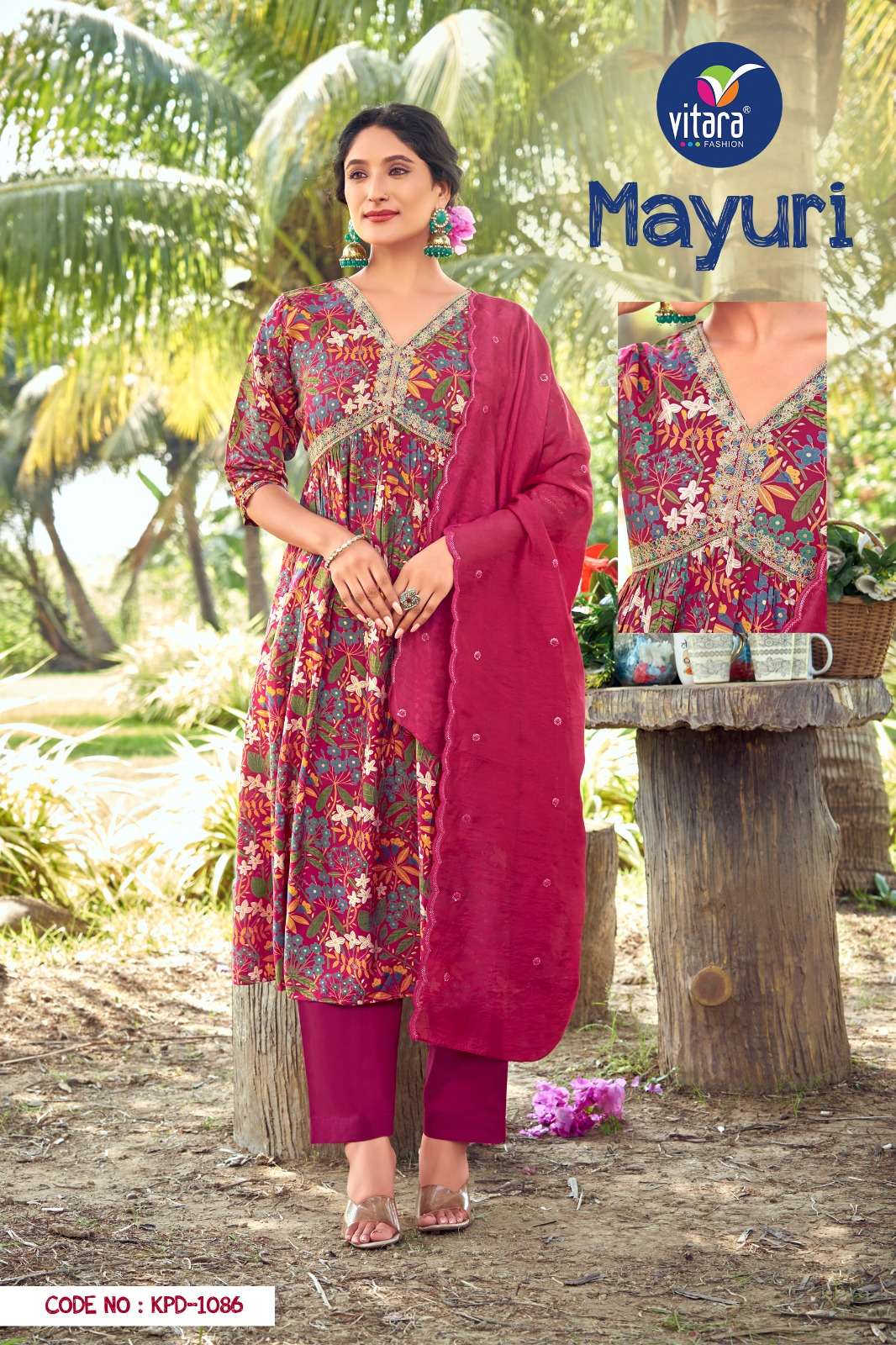 MAYURI vol -1  heavy modal viscos print KURTI Wholesale catalog