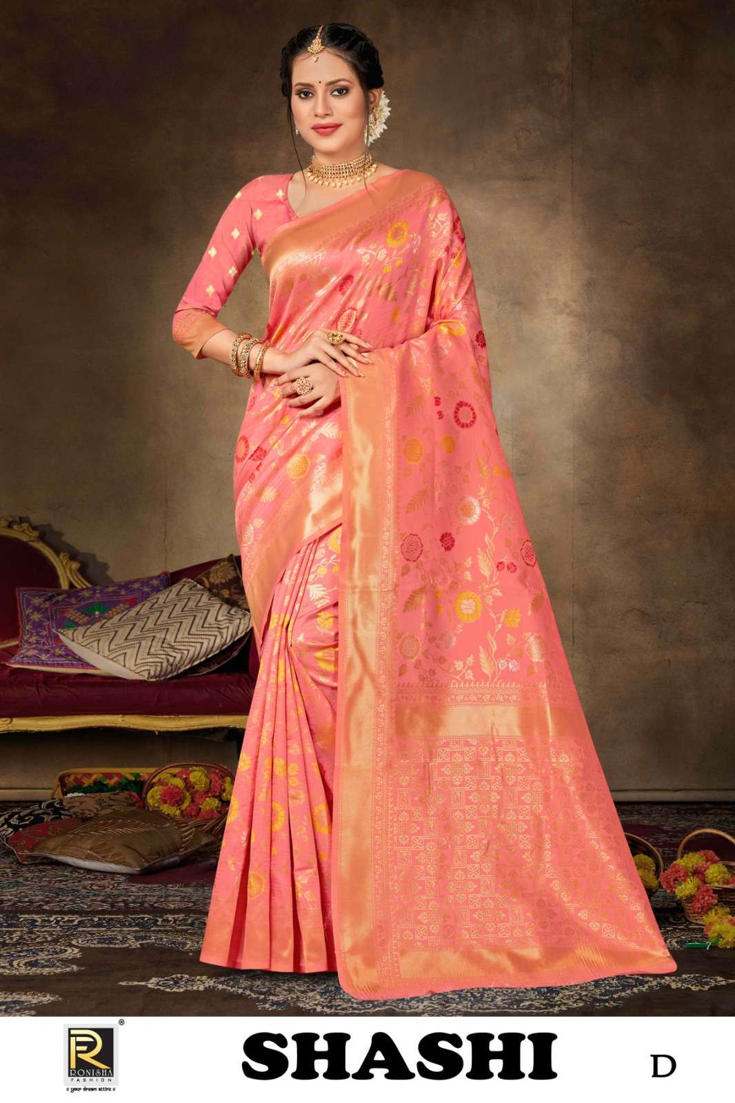 Ronisha Shashi Premium Fancy Silk Saree Wholesale catalog