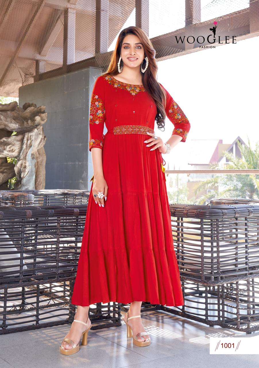 WOOGLEE NIRJA Kurti Wholesale catalog