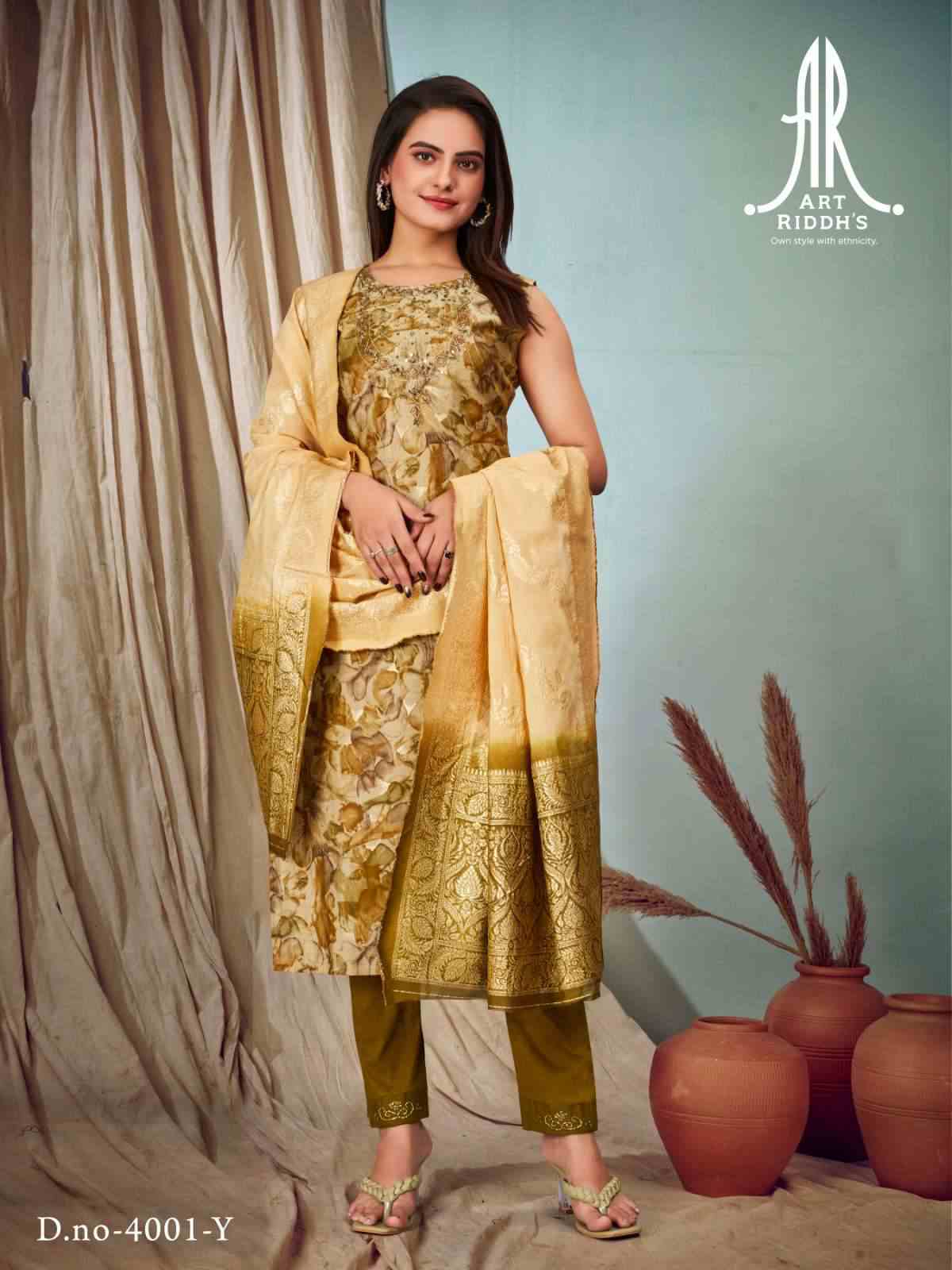 Art Ridh vol -4 MODAL CHANDARY HEAVY KHATLIWORK AND HAND WORK Kurti Wholesale catalog