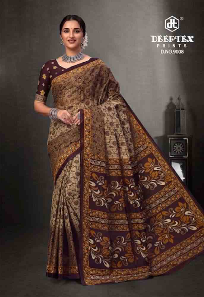 Deeptex Prime Time Vol 9 Cotton Printed Sarees Wholesale catalog