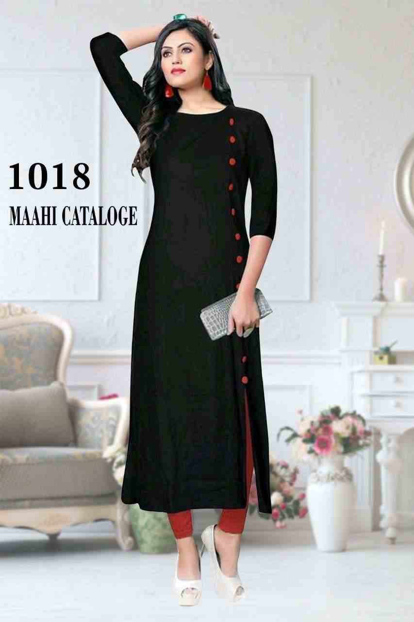 Mahi 1018 Black Casual Wear Kurti Wholesale catalog