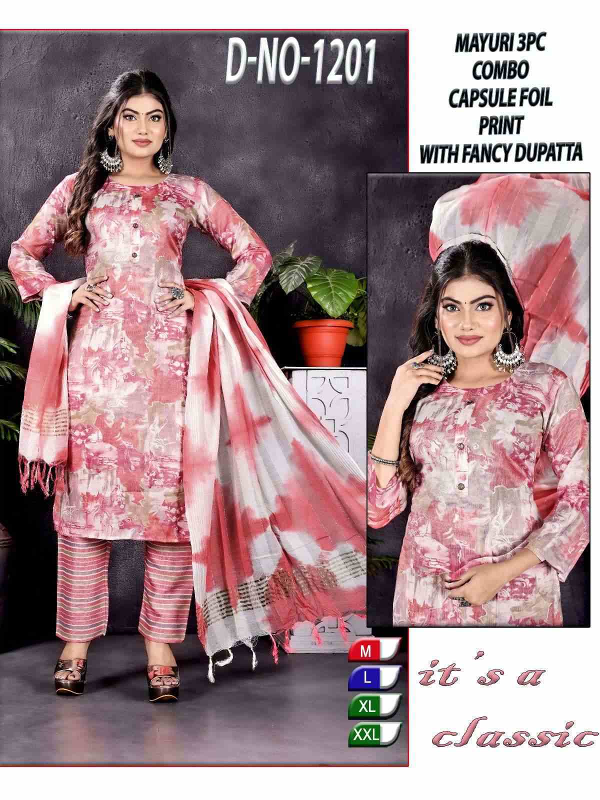 MAYURI 1201PURE RAYON CAPSULE KURTI PANT WITH FANCY DUPATTA Wholesale catalog