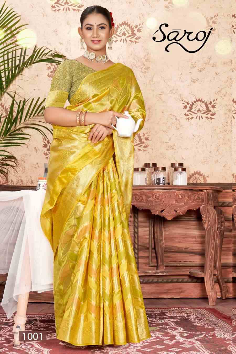 Saroj Swarn Mahotsav Vol -3 Designer Soft Organza Saree Wholesale catalog