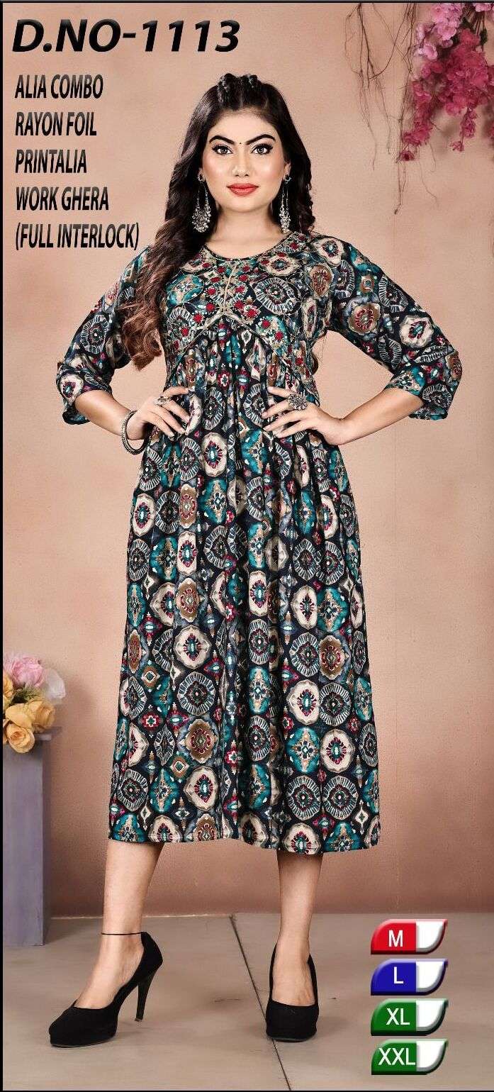 ALIA CUT vol -1 Kurti Wholesale catalog