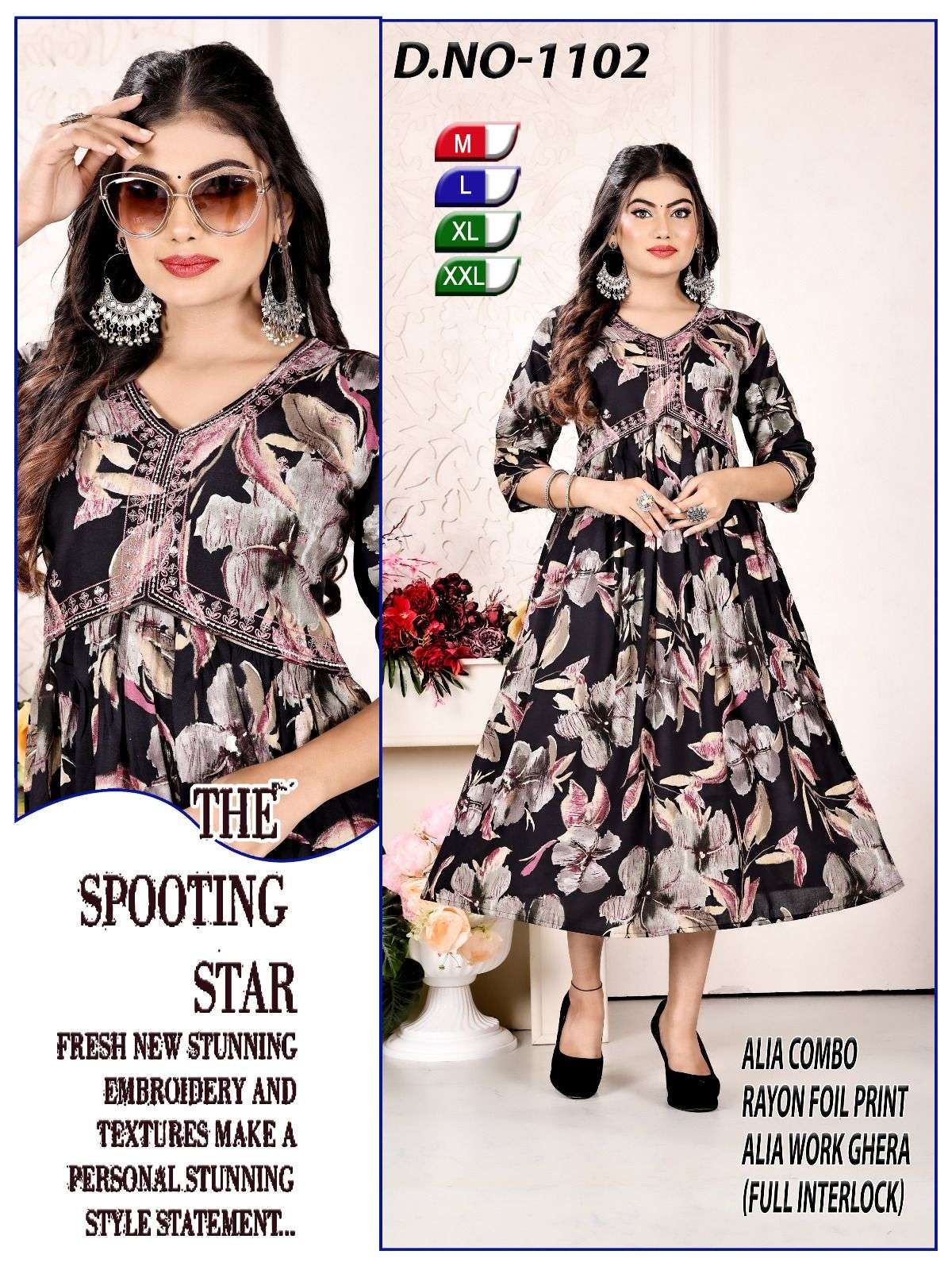 ALIA CUT vol -2 FESTIVE WEAR KURTI WITH EMBROIDERY WORK Kurti Wholesale catalog