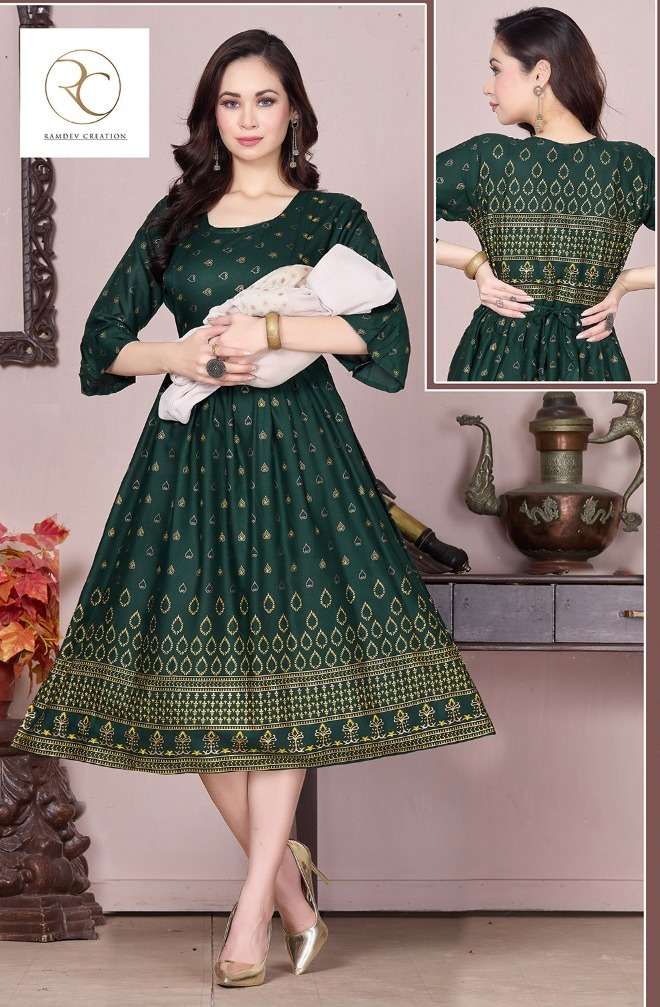 Buy Kinti Pushpa Umbrella Cut Long Kurtis Collection