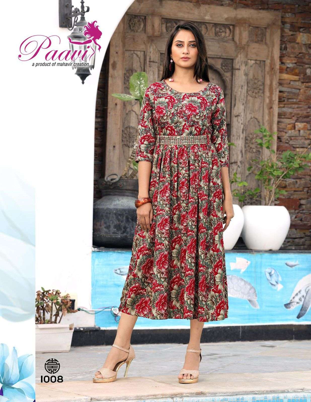 PAAVI RAYON BELT Kurti Wholesale catalog