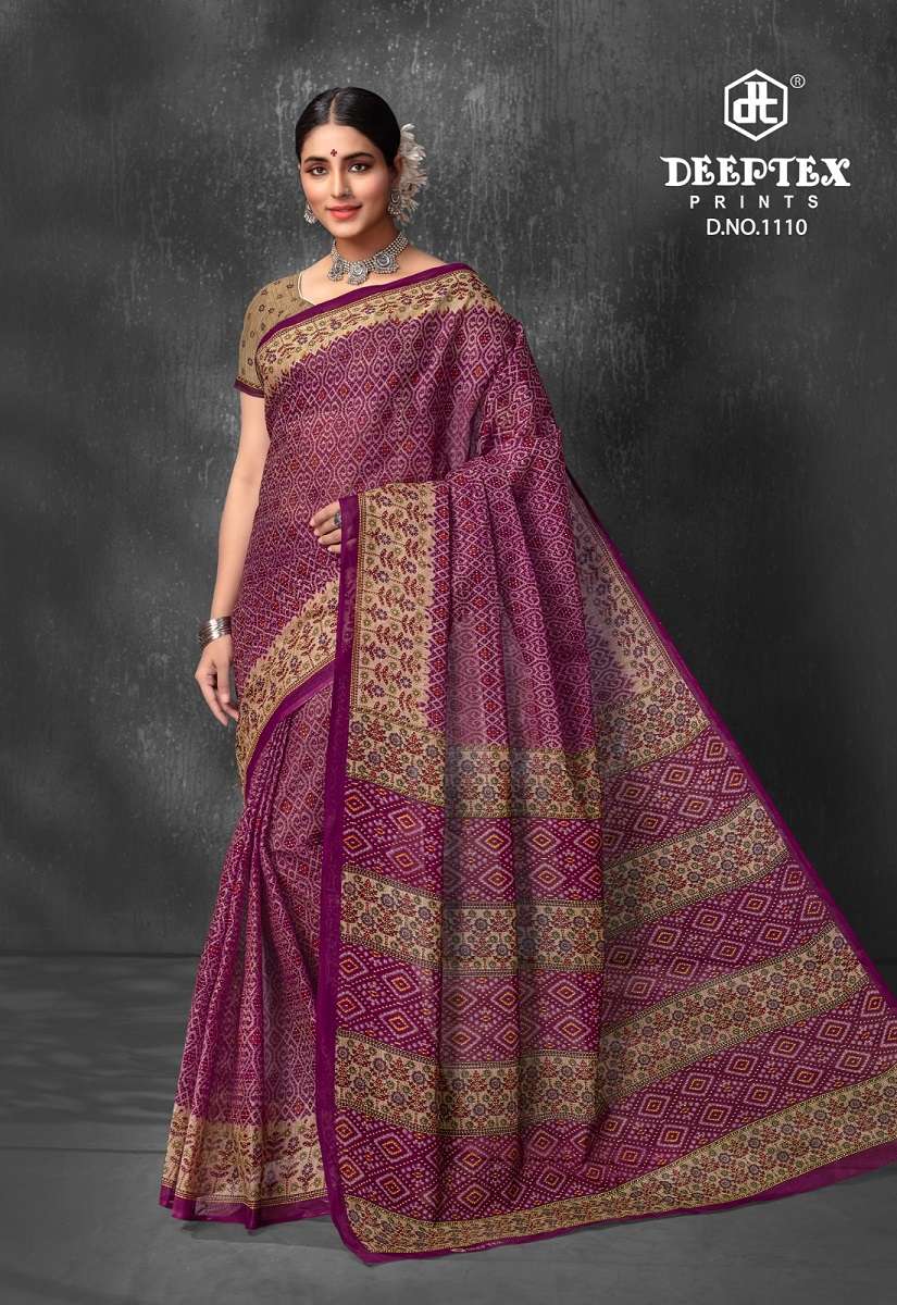 Deeptex Prime Time Vol11 Printed Cotton Sarees Wholesale Catalog
