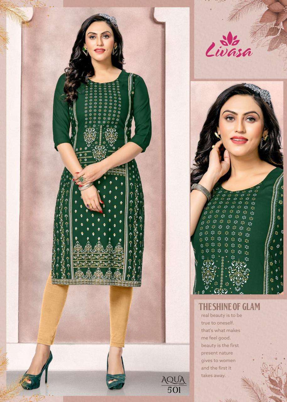 HIRWA AQUA vol -5 Kurti Wholesale catalog