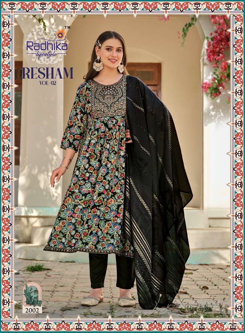 radhika lifestyle resham vol2 kurti wholesale catalog 2024 03 11 10 34 32