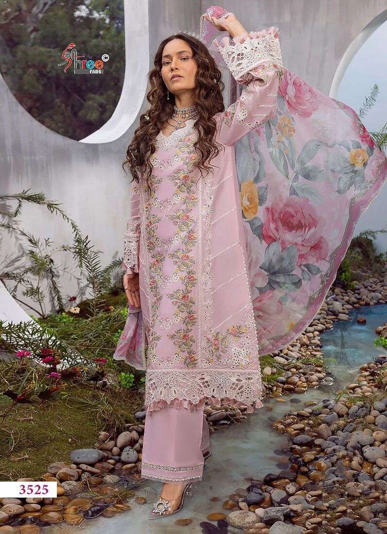 Shree Mariya B Lawn Festival Vol 2 Nx Chiffon Dupatta Salwar Suit Wholesale catalog
