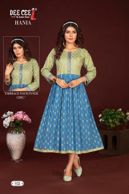 Deecee Hania frock style kurtis online india Wholesale Catalog
