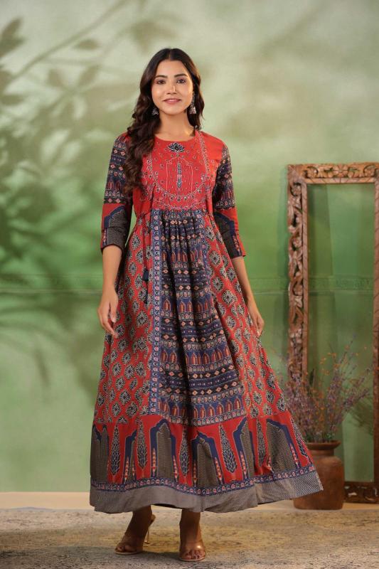 Black anarkali kurti online online