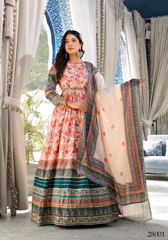 white christmas dresses Heavily Embellished Designer Indian Chiffon Maxi Dress for Bride – Nameera  by Farooq main image 0