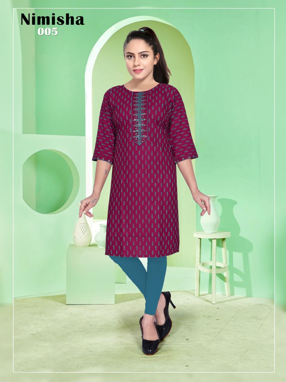 Trendy Nimisha catalog kurti tops amazon india
